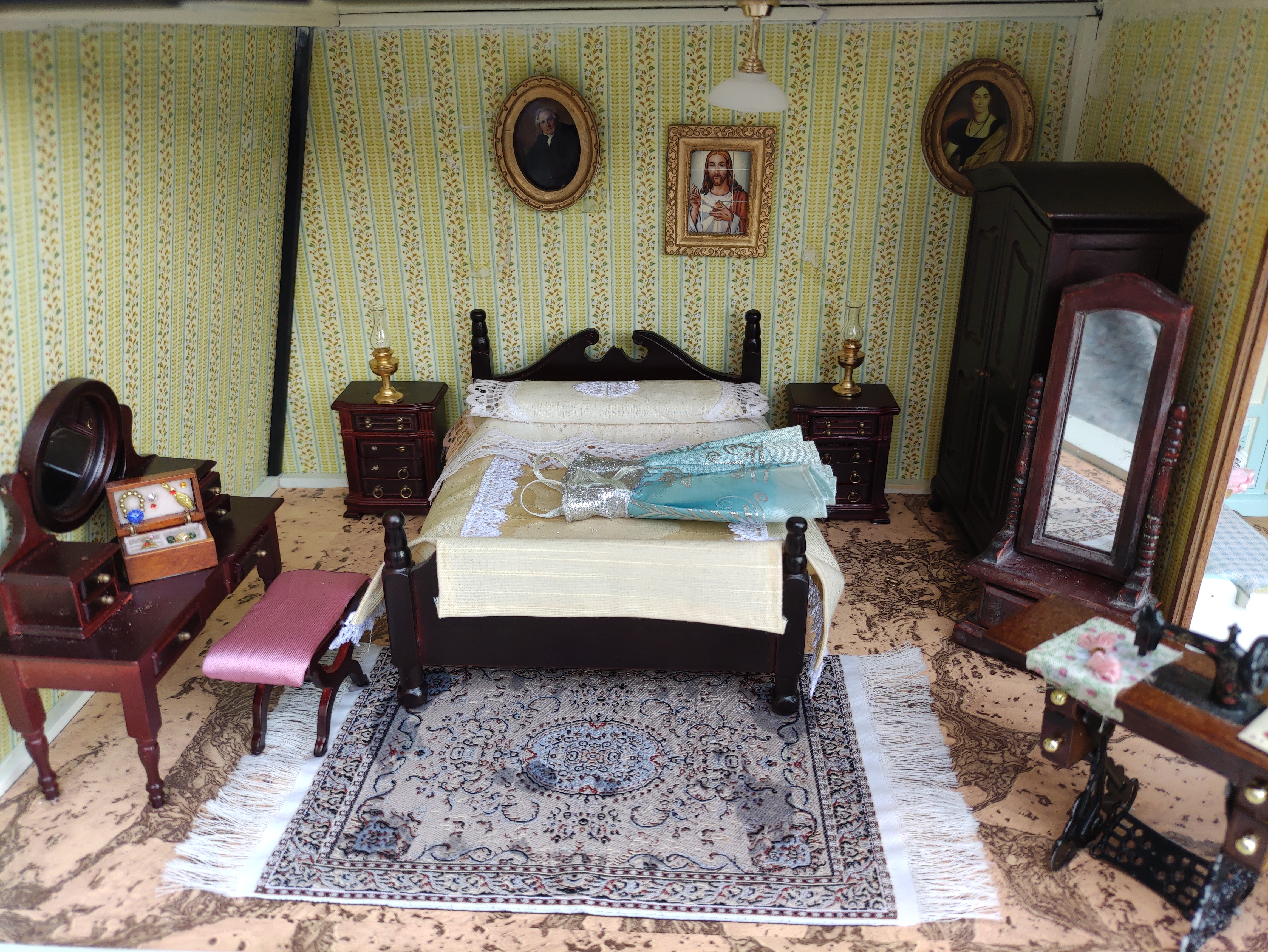 casita muñecas juguete infantil madera luz 70x68.5x31.5 1u